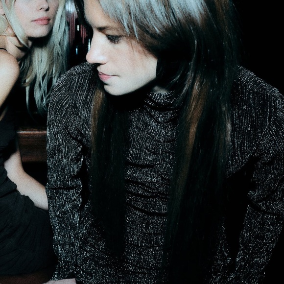 ZARA DRAPED DRESS WITH METALLIC THREAD - Picture 5 of 13